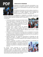 Democracia en Guatemala y Acuerdos de Paz