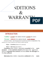 2 Conditions Warranty