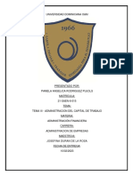 Tema 3 Administracion Del Capital de Trabajo