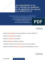 Identificación y Manejo de Anafilaxia en El Contexto de Aplicación de Vacuna Contra COVID-19