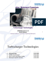 Automotive - Motorsport Powertrain Lecture 5 Turbocharger Sizing and Surge