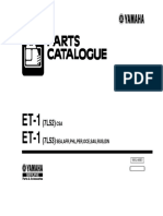 Parts Catalogue YAMAHA ET-1