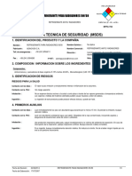 MSDS - Refrigerante