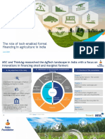 The Role of Tech Enabled Formal Financing in Agriculture in India 2