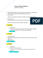 Geological Formations of Groundwater