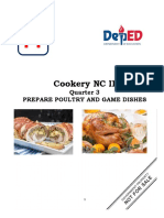 Cookery Prepare Poultry and Game Dishes