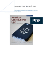 Solution Manual For American Constitutional Law Volume I 6th Edition