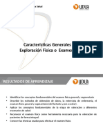 Clase 1 Características Generales Del Examen Físico