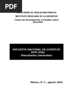 Encuesta Nacional D e Juventud 2000