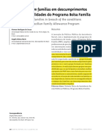 Intervenção Com Famílias em Descumprimentos Das Condicionalidades Do Programa Bolsa Família