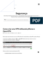 Como Criar Uma VPN Utilizando Pfsense e OpenVPN