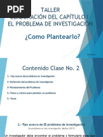 El Problema de Investigacion. Parte 2