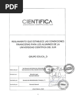 Reglamento Condiciones Financieras Cientifica