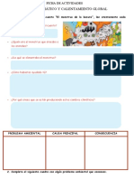 FICHA DE ACTIVIDADES Calentamiento Global 12