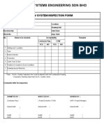 ESE-ELV System Inspection Form