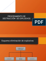 Procedimiento de Destrucción de Explosivos