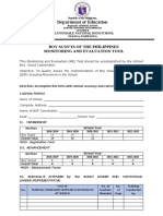 BSP Monitoring and Evaluation Tool