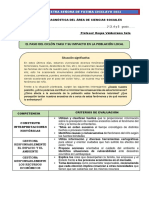 EVALUACIÓN DIAGNOSTICA DEL ÁREA DE CIENCIAS SOCIALES 2,3,4 y 5 2023