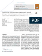 Information Geometry Univariate Time Series