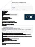 Advanced Tutorial About JavaScript Program