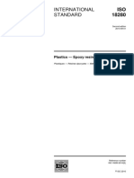 ISO 182802010 - Plastics - Epoxy Resins - Test Methods