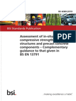 Assessment of In-Situ Compressive Strength in Structures and Precast Concrete Components - Complementary Guidance To That Given in BS EN 13791