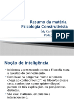 Resumo Da Psicologia Construtivista