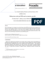 Malaysian Outward Fdi and Economic Growth