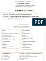 Aula 01 e 02 de Microprocessadores Ii