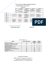 Horario y Carga Horaria de 6º de Primaria