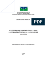 O Programa Salto para O Futuro E Suas Contribuições À Formação Continuada de Docentes