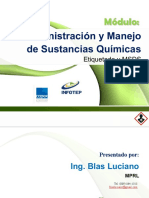 Administración y Manejo de Sustancias Químicas