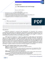 Module 3 Job Analysis and Job Design