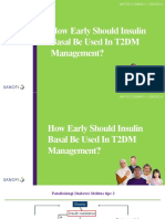 How Early Should Basal Insulin Be Used in Management of T2DM-intention Baru