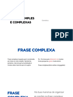 Gramática - Frase Complexa e Orações Coordenadas