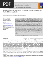 Development of Interactive Physics E-Module To Imp