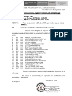 Pone Adisposicion A Efectivos PNP para Cambio