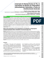 Efeito Da Incorporação de Nanopartículas de TiO2 Na Estrutura e Propriedades de Blendas de Polipropileno e Poli (Hidroxibutirato) Submetidas A Testes de Envelhecimento Acelerado