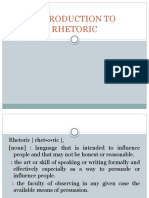 Introduction To Rhetoric