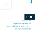 Tema 7 Aspectos Básicos de Psicosociología Aplicada en Las Organizaciones