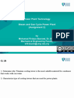 Steam Gas Turbine 2 Assignment (18%)