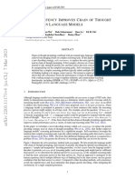 Self-Consistency Improves Chain of Thought Reasoning in LLM