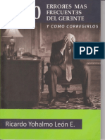 Los 100 Errores Más Frecuentes de Gerente (2015) - Ricardo Leon