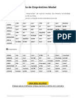 Tabela de Empréstimo Modal 