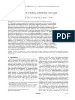 Water Resources Research - 2011 - Biemans - Impact of Reservoirs On River Discharge and Irrigation Water Supply During The