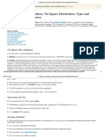 Chi Square Test - Definition, Chi Square Distribution, Types and Applications (Short Notes)