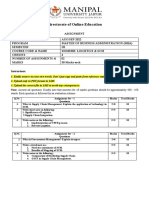 Assignment - DOMS303 - MBA 3 - Set-1 and 2 - Aug-Sep - 2022