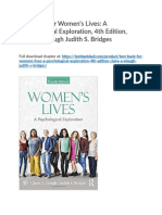 Test Bank For Womens Lives A Psychological Exploration 4th Edition Claire A Etaugh Judith S Bridges