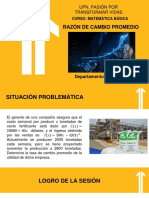 S13 - PPT - Razón de Cambio Promedio