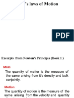 Newton's Law of Motion